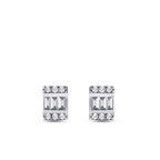 0,15 Carat Diamond Baguette Earrings