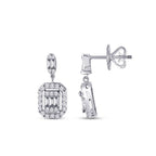 0,59 Carat Diamond Baguette Earrings