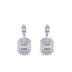 0,59 Carat Diamond Baguette Earrings