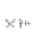 0,56 Carat Diamond Butterfly Baguette Earrings
