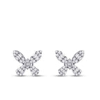 0,56 Carat Diamond Butterfly Baguette Earrings