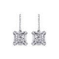 0.82 Carat Diamond Baguette Earrings