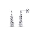 0,50 Carat Diamond Baguette Earrings