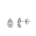 0,10 Carat Diamond Pear Baguette Earrings