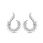 0.88 Carat Diamond Baguette Earrings