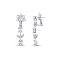 1,58 Carat Diamond Baguette Earrings