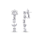 1,58 Carat Diamond Baguette Earrings