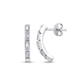 0,25 Carat Diamond Baguette Trend Earrings