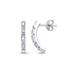 0,25 Carat Diamond Baguette Trend Earrings