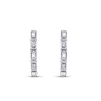 0,25 Carat Diamond Baguette Trend Earrings