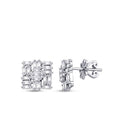 0,87 Carat Diamond Baguette Earrings