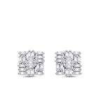 0,87 Carat Diamond Baguette Earrings