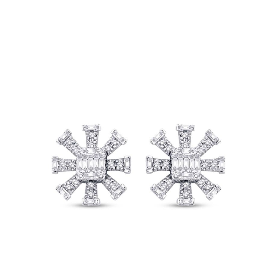 0,45 Carat Diamond Baguette Earrings