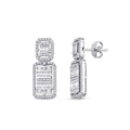 1,14 Carat Diamond Baguette Earrings