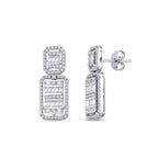 1,14 Carat Diamond Baguette Earrings