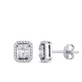 0,29 Carat Diamond Baguette Earrings