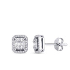 0,29 Carat Diamond Baguette Earrings