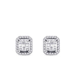 0,29 Carat Diamond Baguette Earrings