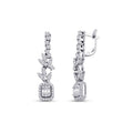 1,23 Carat Diamond Baguette Earrings