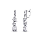 1,23 Carat Diamond Baguette Earrings