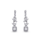 1,23 Carat Diamond Baguette Earrings