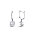 0,47 Carat Diamond Baguette Earrings