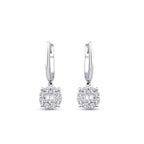 0,47 Carat Diamond Baguette Earrings