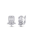0,95 Carat Diamond Baguette Earrings