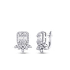 0,95 Carat Diamond Baguette Earrings
