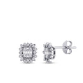 0,23 Carat Diamond Baguette Earrings