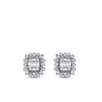 0,23 Carat Diamond Baguette Earrings
