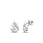 0,27 Carat Diamond Baguette Earrings