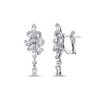1,62 Carat Diamond Baguette Earrings