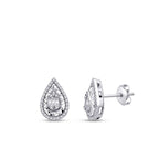 0,23 Carat Diamond Baguette Earrings