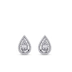 0,23 Carat Diamond Baguette Earrings