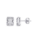 0,28 Carat Diamond Baguette Earrings