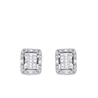 0,28 Carat Diamond Baguette Earrings