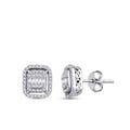 0,36 Carat Diamond Baguette Earrings