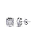 0,36 Carat Diamond Baguette Earrings