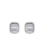 0,36 Carat Diamond Baguette Earrings