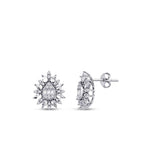 0,37 Carat Diamond Baguette Earrings