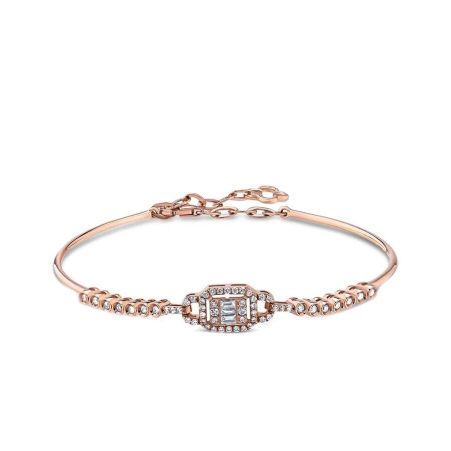 0,38 Carat Diamond Baguette Bangle
