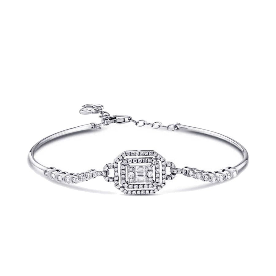 0,45 Carat Diamond Baguette Bangle