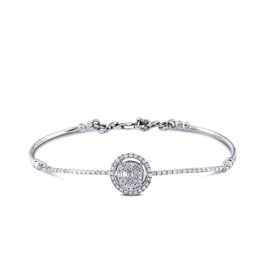 0,43 Carat Diamond Baguette Bangle
