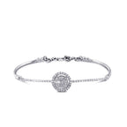 0,43 Carat Diamond Baguette Bangle