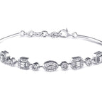 0,63 Carat Diamond Baguette Bangle
