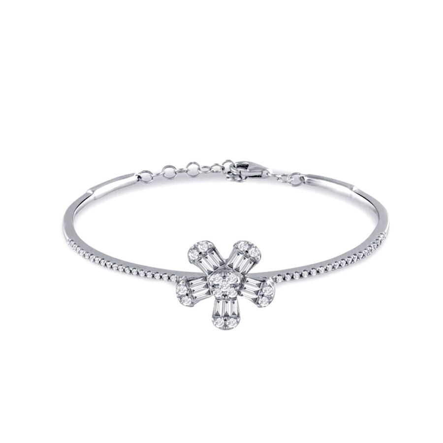 1,00 Carat Diamond Baguette Bangle