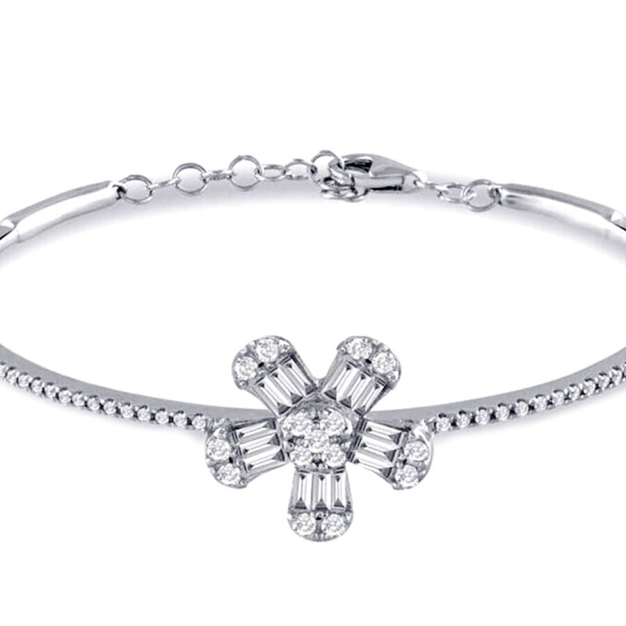 1,00 Carat Diamond Baguette Bangle