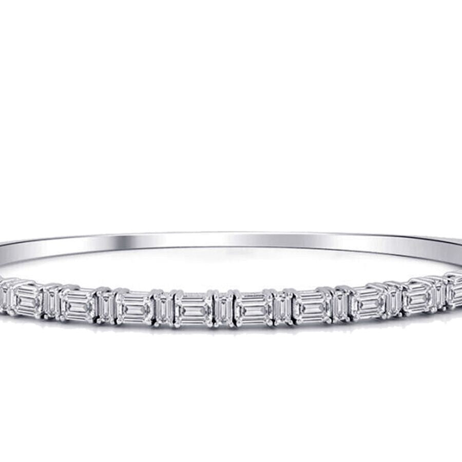 3,06 Carat Diamond Baguette Bangle