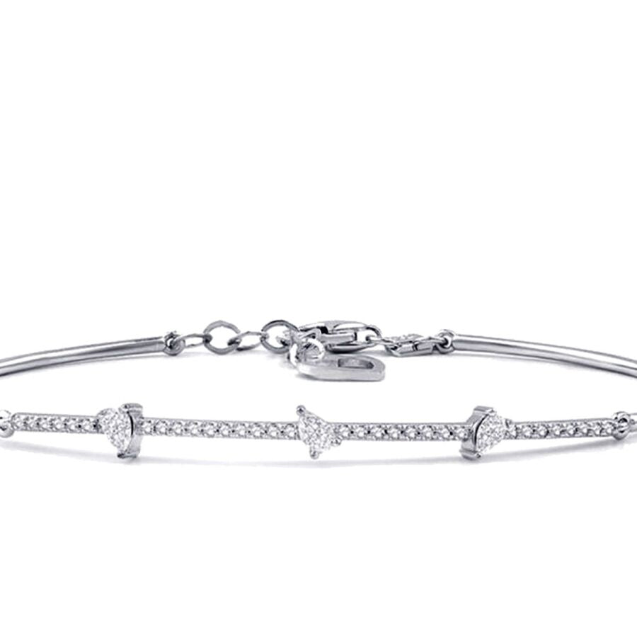 0,32 Carat Diamond Pear Bangle